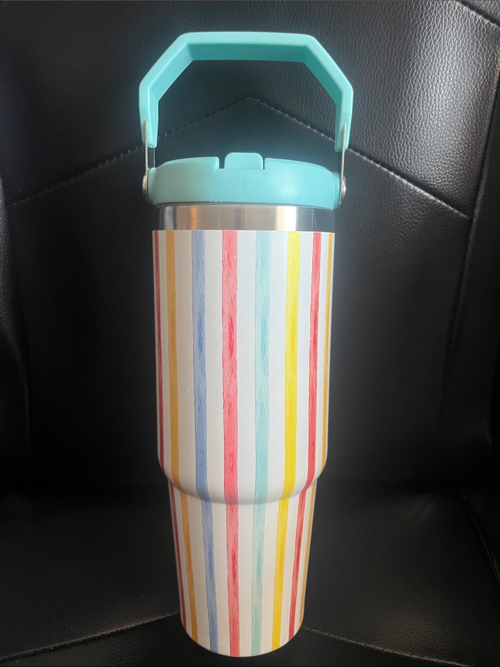 Summer Stripes NWT Stainless Steel 30oz Flip Tumbler - Picture 3 of 6